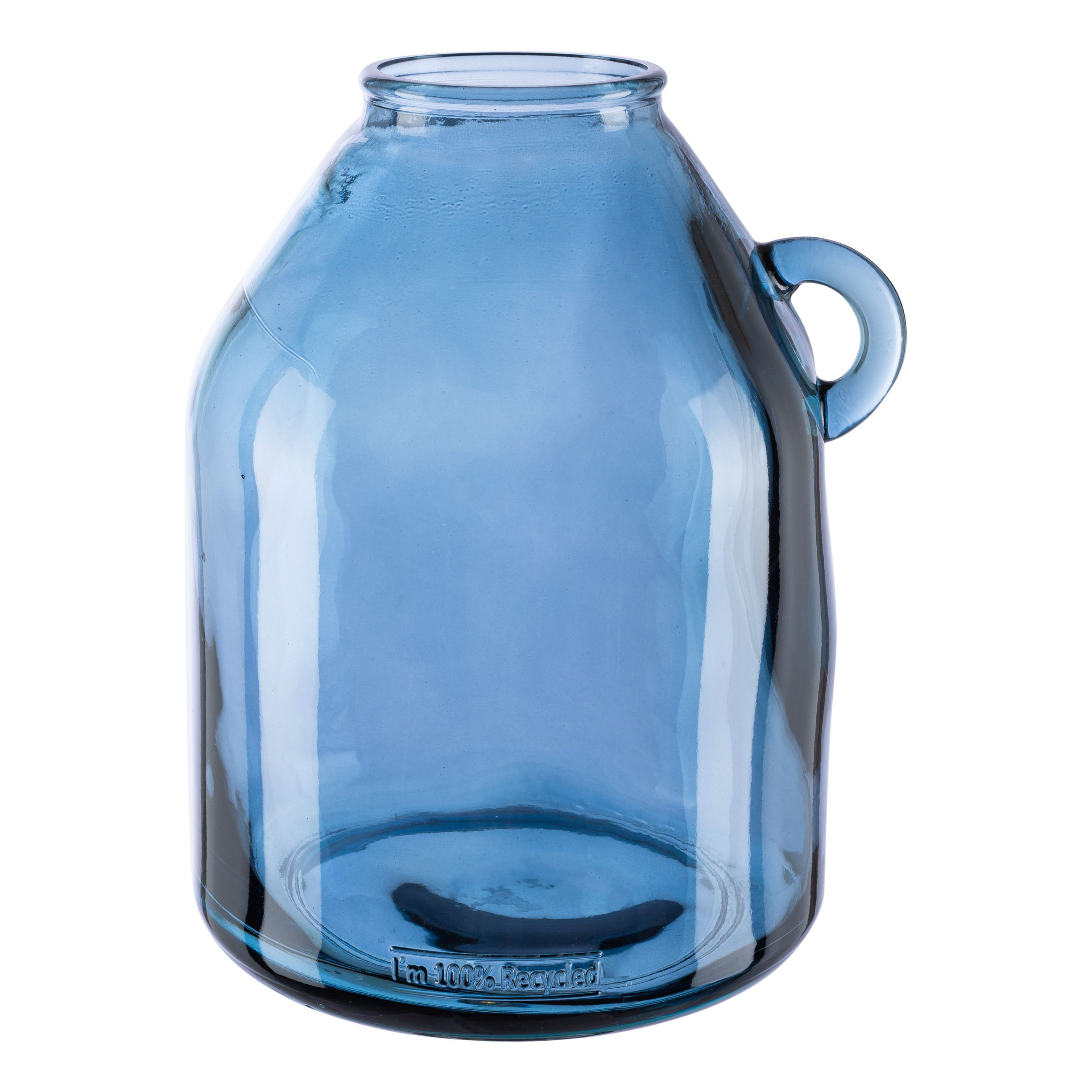 Gasper Glas Gefäß mit Griff NOIA - grau
