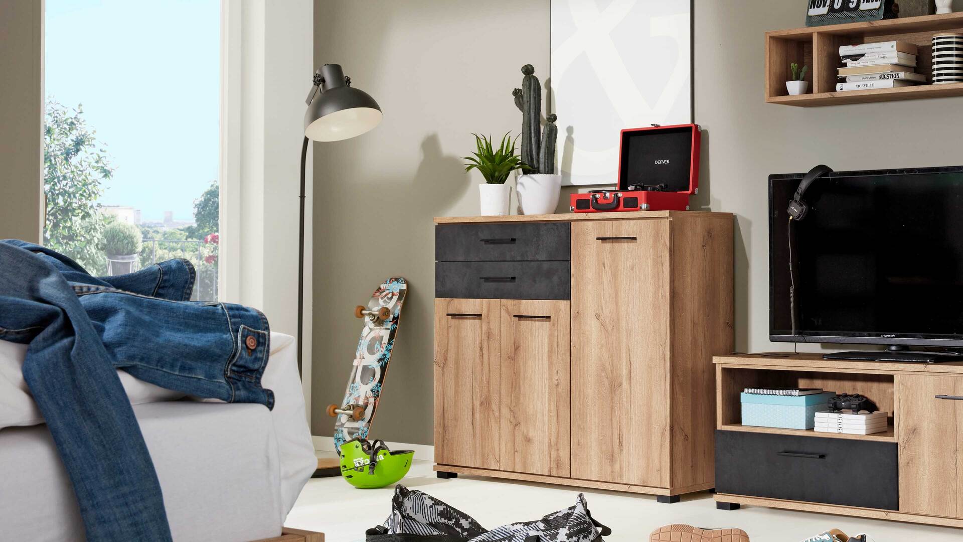 Interliving Jugendzimmer Serie 1701 - Highboard 5604