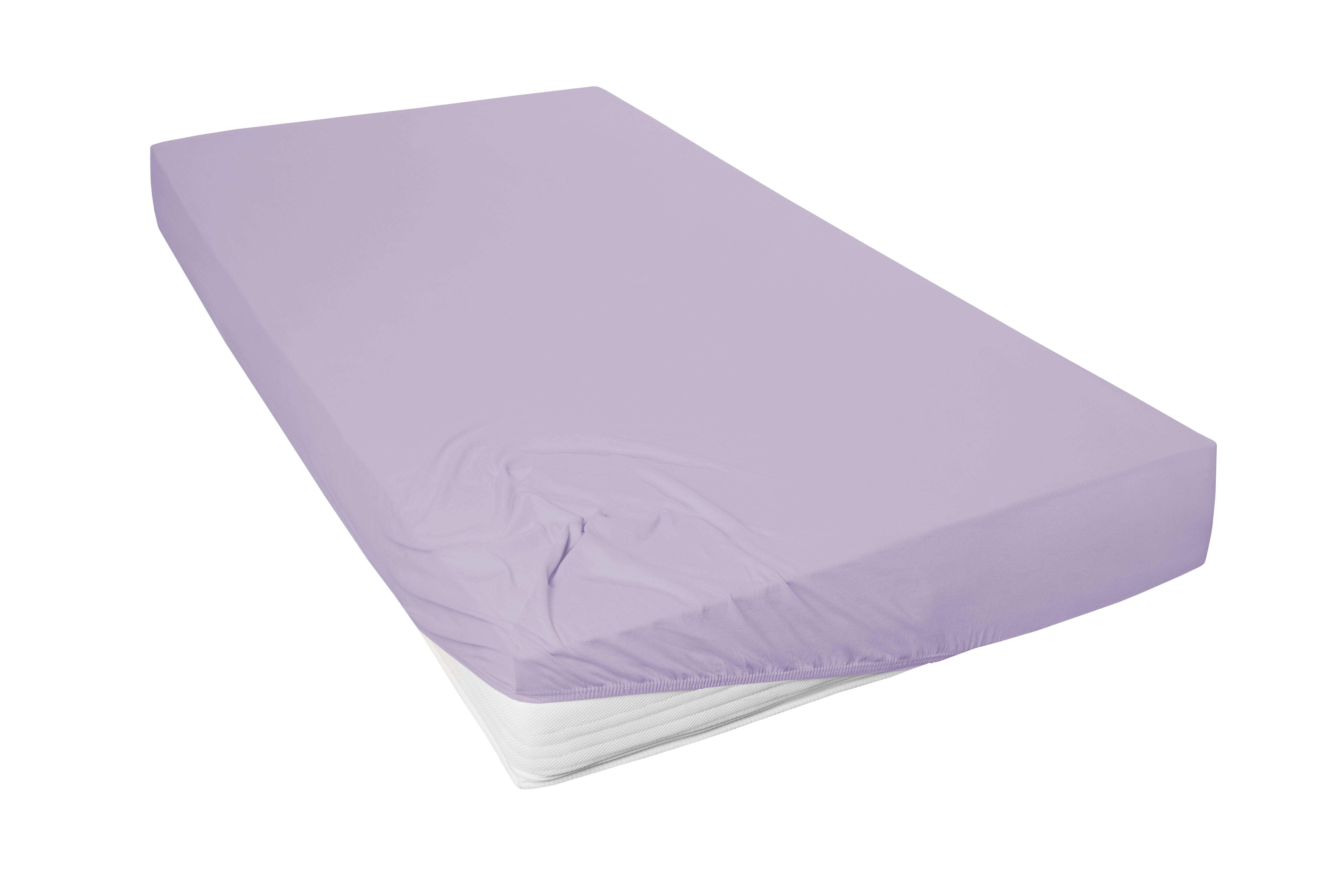 Hahn Spannbetttuch 02010 Mako-Feinjersey-Spannbetttuch - lavendel