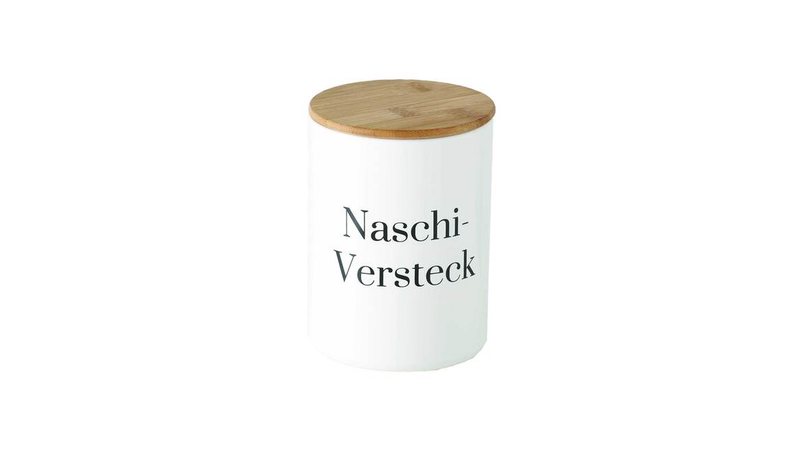 Steingutdose Naschi-Versteck