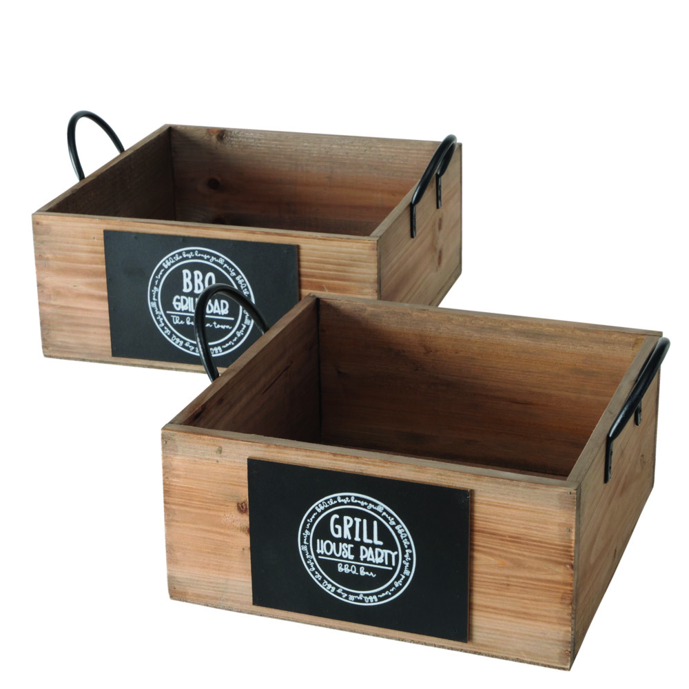 Boltze Box Grillhouse - Natur,Schwarz