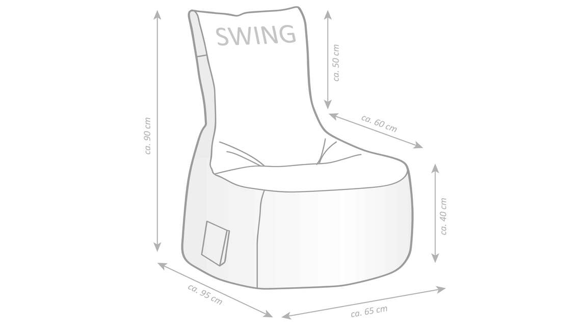 SITTING POINT Sitzsack-Sessel swing scuba® ✓ Bei Interliving Wassermann in  Memmingen