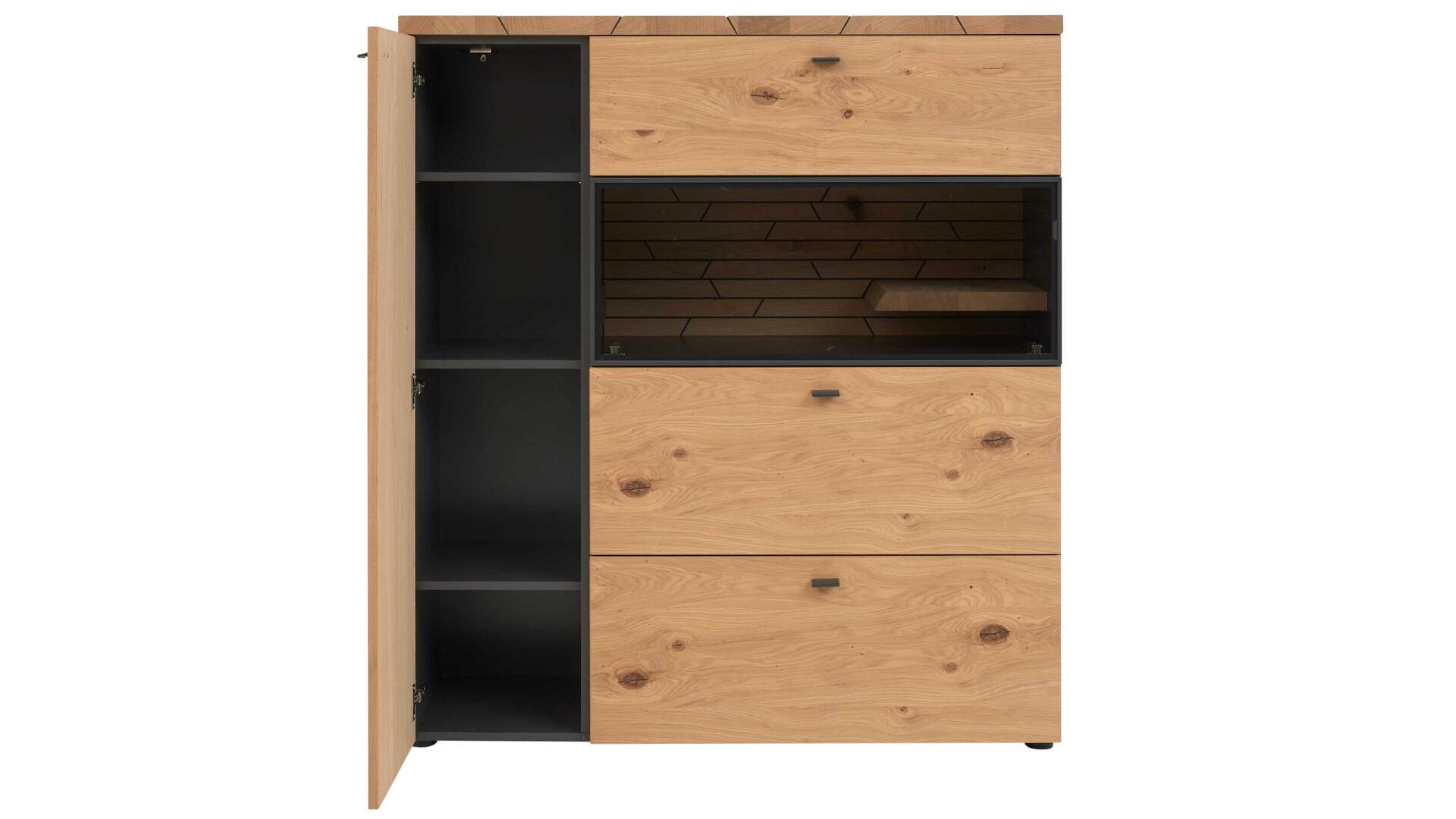 Interliving Wohnzimmer Serie 2108 - Highboard 780107-32 Interliving Wohnzimmer Serie 2108 - Highboard 780107-32