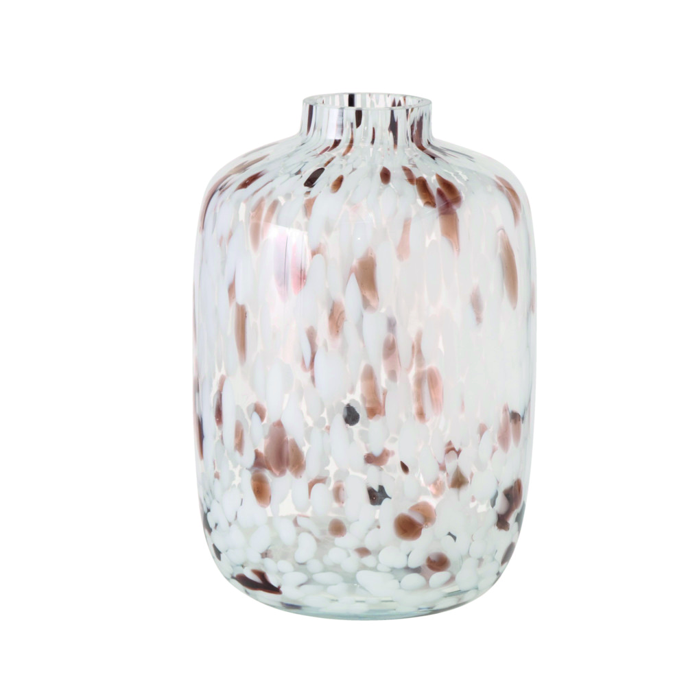 Boltze Vase Borea - Braun,Weiß