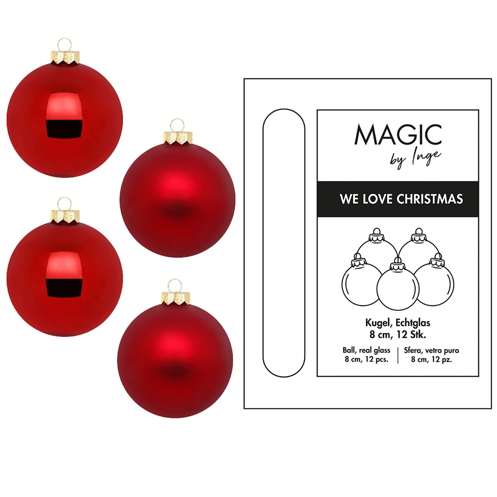 Inges Christmas Decor Kugel-Set Chianti