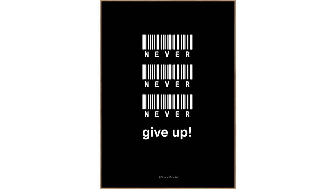 Interliving BEST BUDDYS! Posterdruck Never Give Up