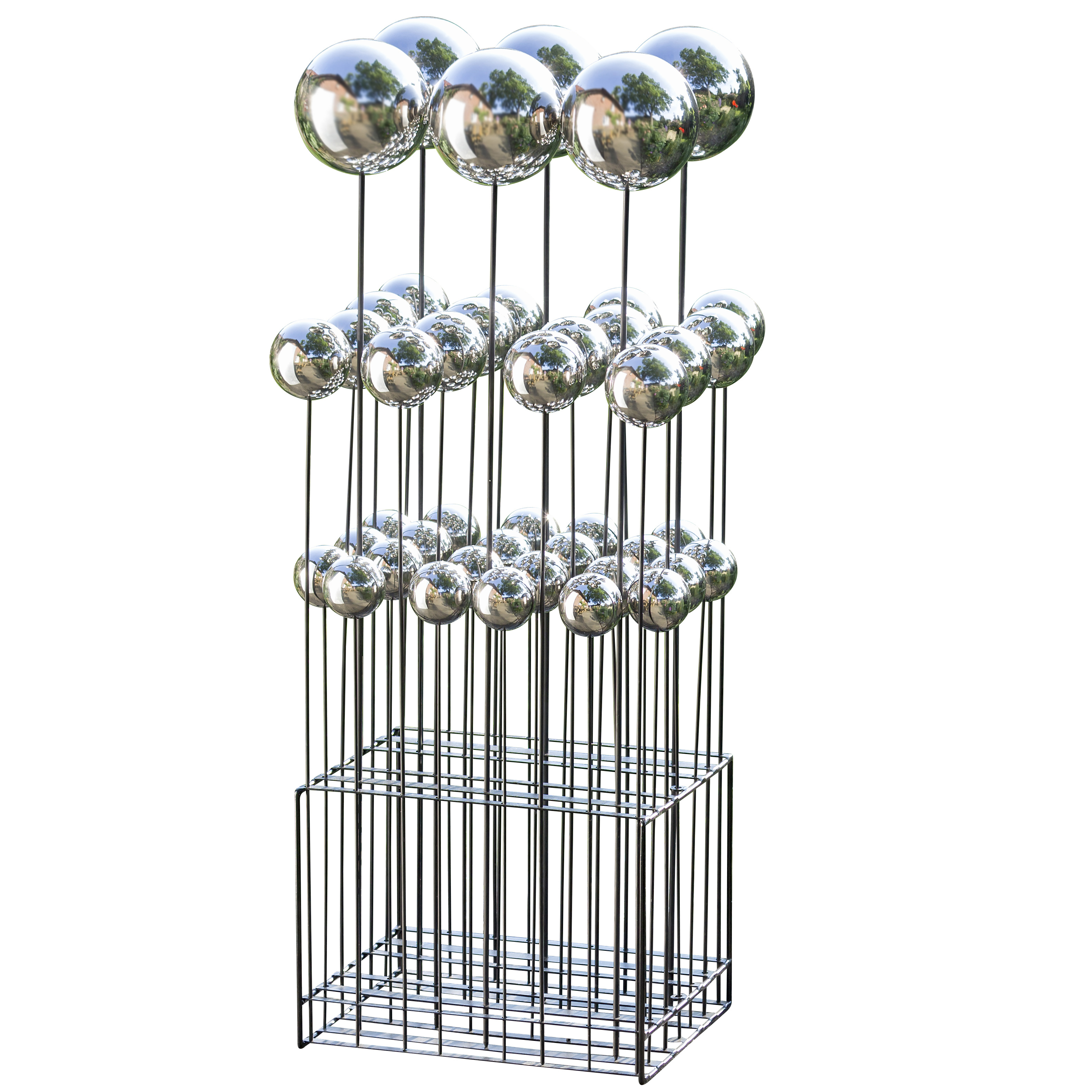 Boltze Gartenstab-Set Galaxy - silber