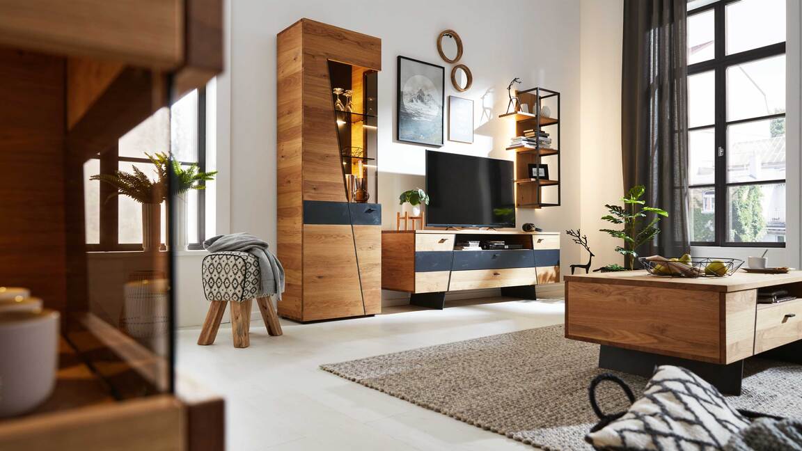 Interliving Wohnzimmer Serie 2021 - Wohnwand 44 03 HH 88