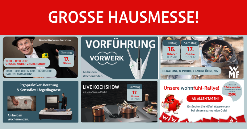 Große Hausmesse bei Möbel Wassermann