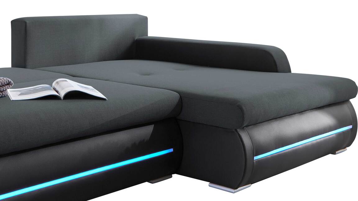 Ecksofa bzw. Eckcouch mit LED-Beleuchtung Ecksofa bzw. Eckcouch mit LED-Beleuchtung