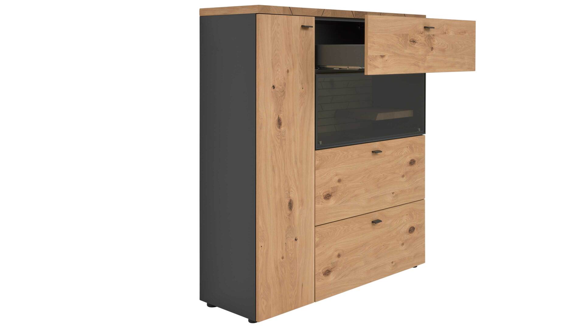 Interliving Wohnzimmer Serie 2108 - Highboard 780107-32 Interliving Wohnzimmer Serie 2108 - Highboard 780107-32