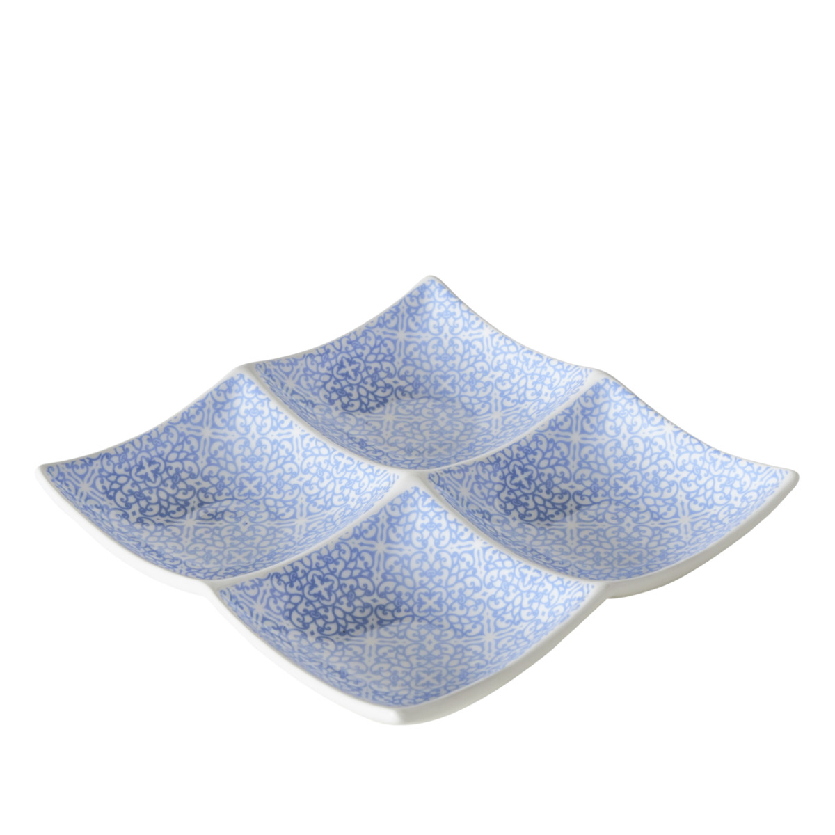 Boltze Schale Capri - Blau,Gelb,Weiß
