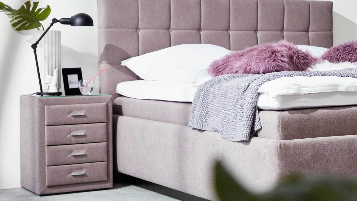 Interliving Polsterbett Serie 1411 – Nachtkommode 43
