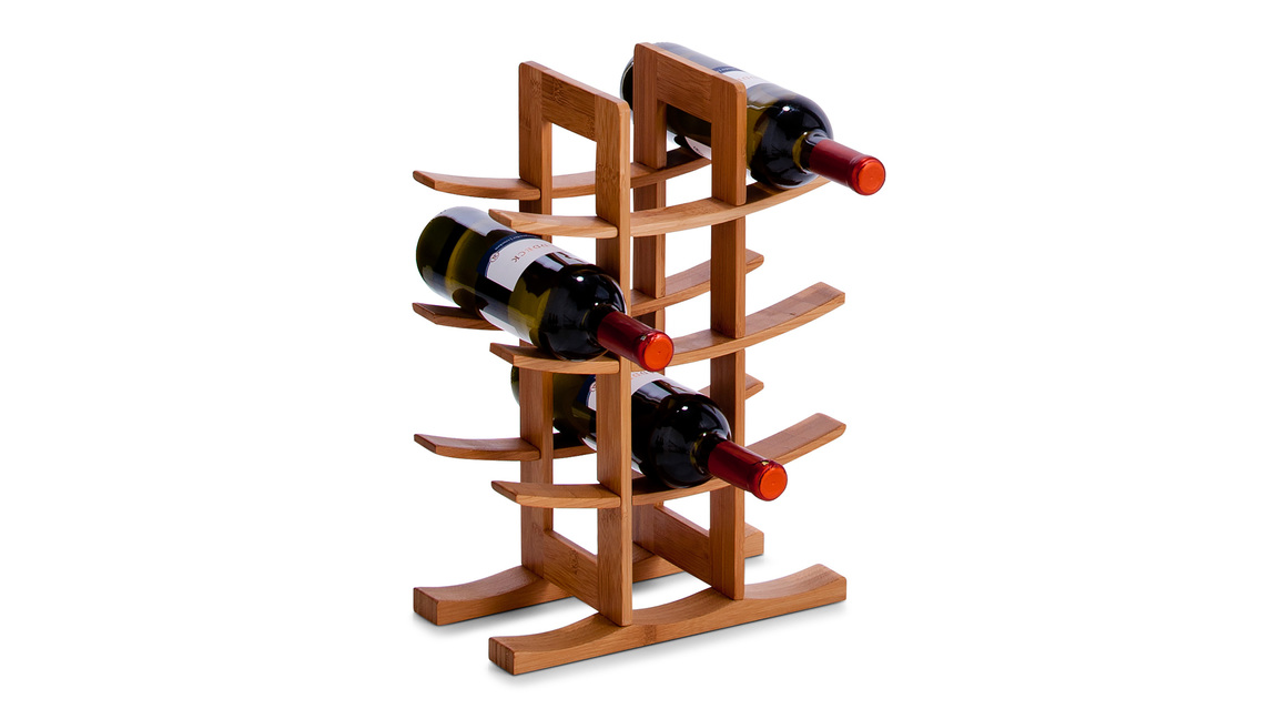 Weinregal als komfortables Holzmöbel 