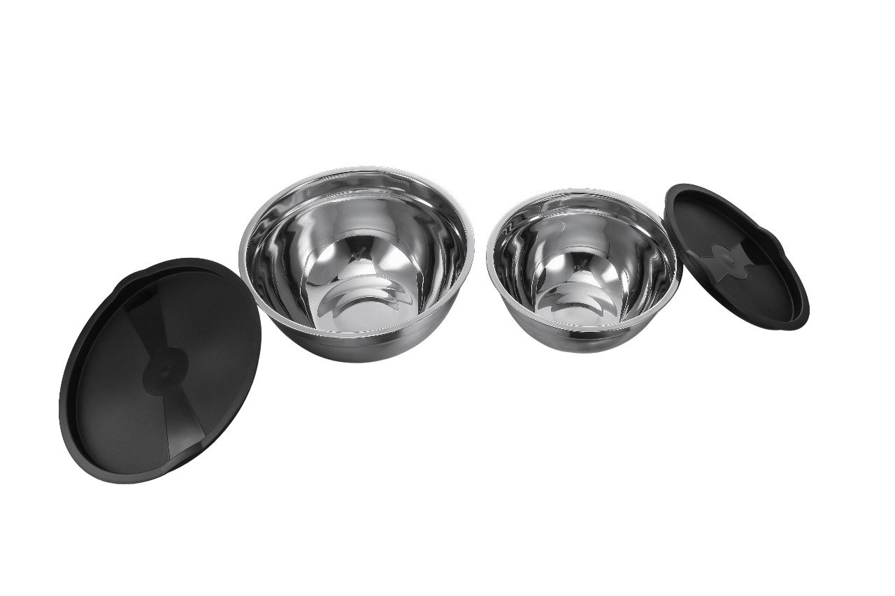 Edelstahl-Schüssel mit Deckel