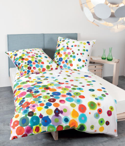 Janine Bettwäsche-Set 155 x 220 cm modern art - multicolor