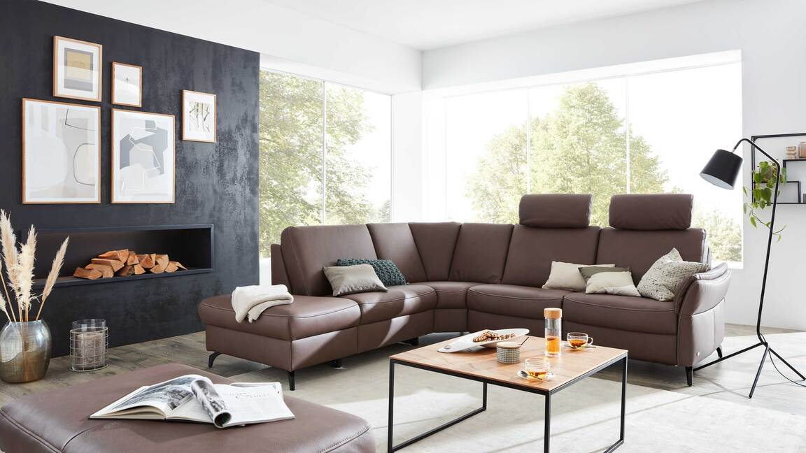 Himolla 1919 - Ecksofa mit motorischen Funktionen