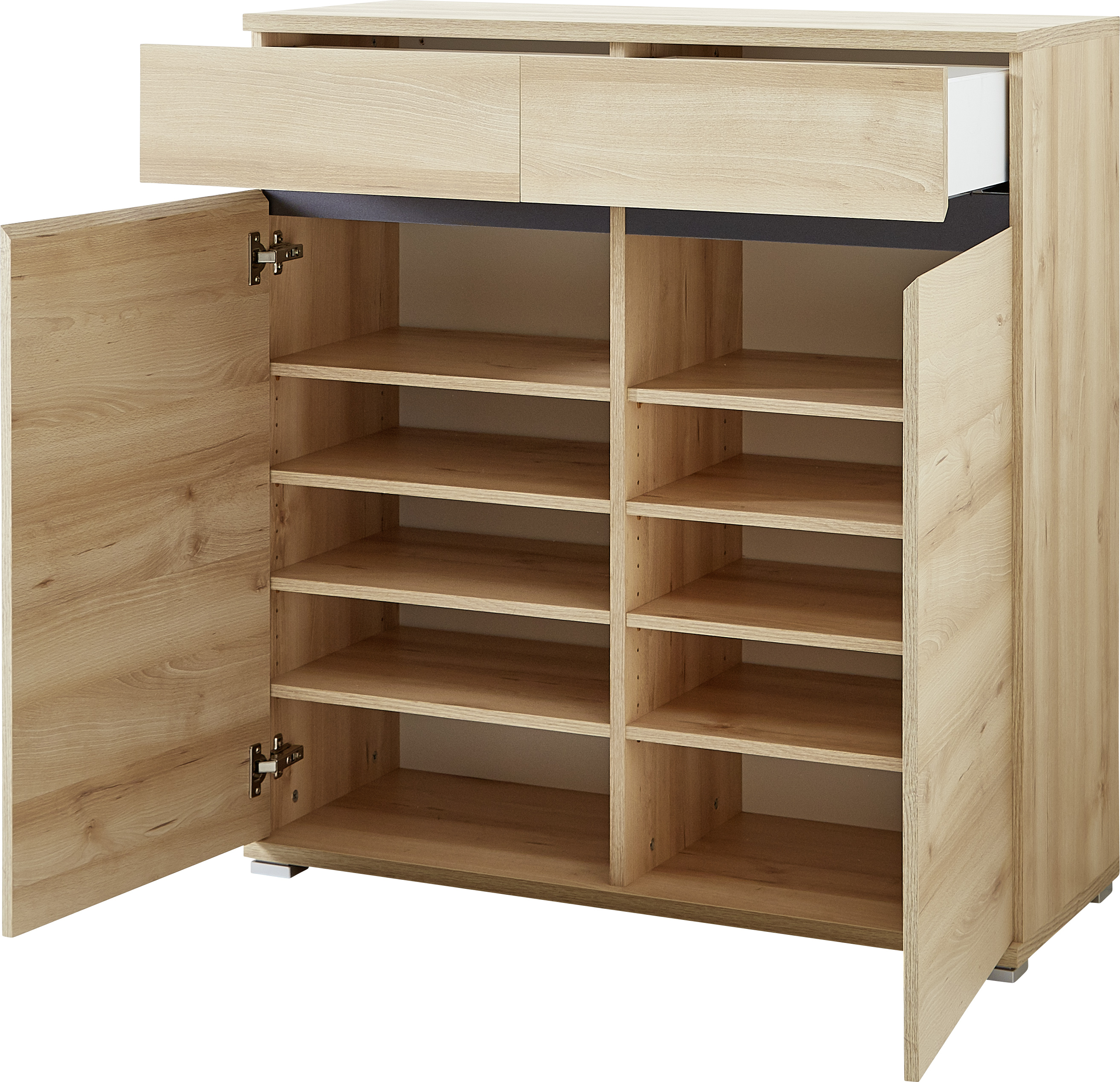 Germania Schuhschrank  Lissabon - Edelbuche, Anthrazit Germania Schuhschrank  Lissabon - Edelbuche, Anthrazit