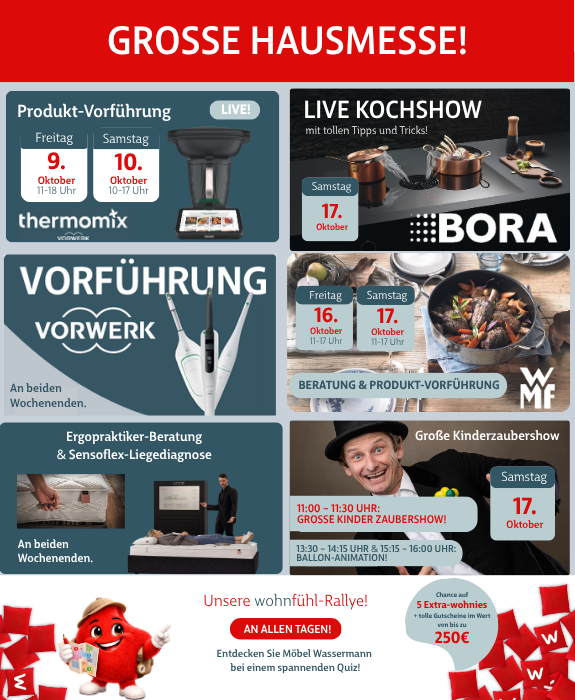 Große Hausmesse bei Möbel Wassermann