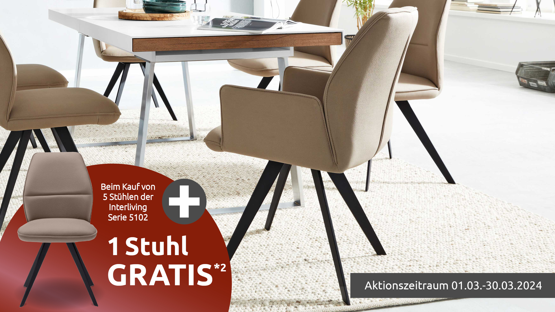 Interliving Esszimmer Serie 5102 – Armlehnstuhl V322