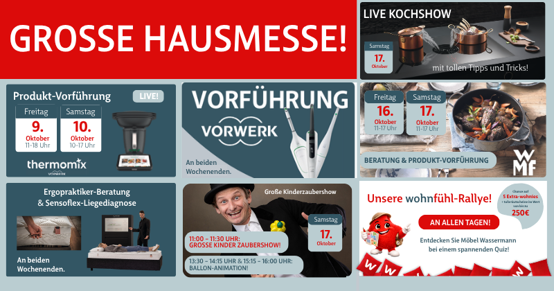 Große Hausmesse bei Möbel Wassermann