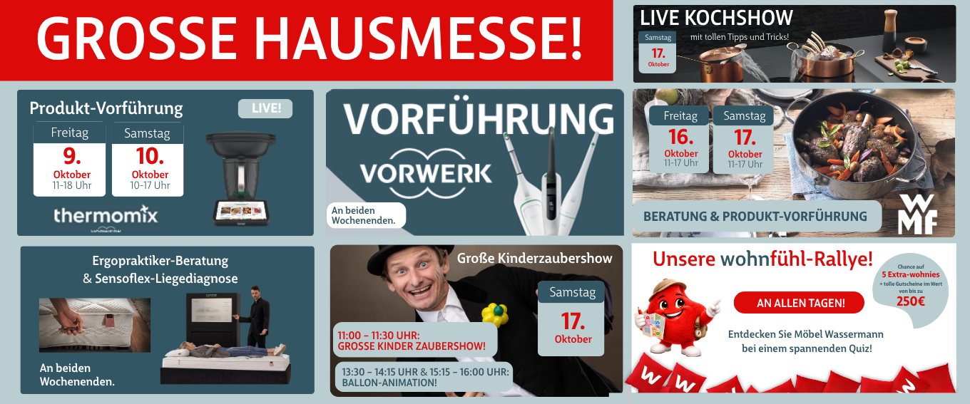 Große Hausmesse bei Möbel Wassermann