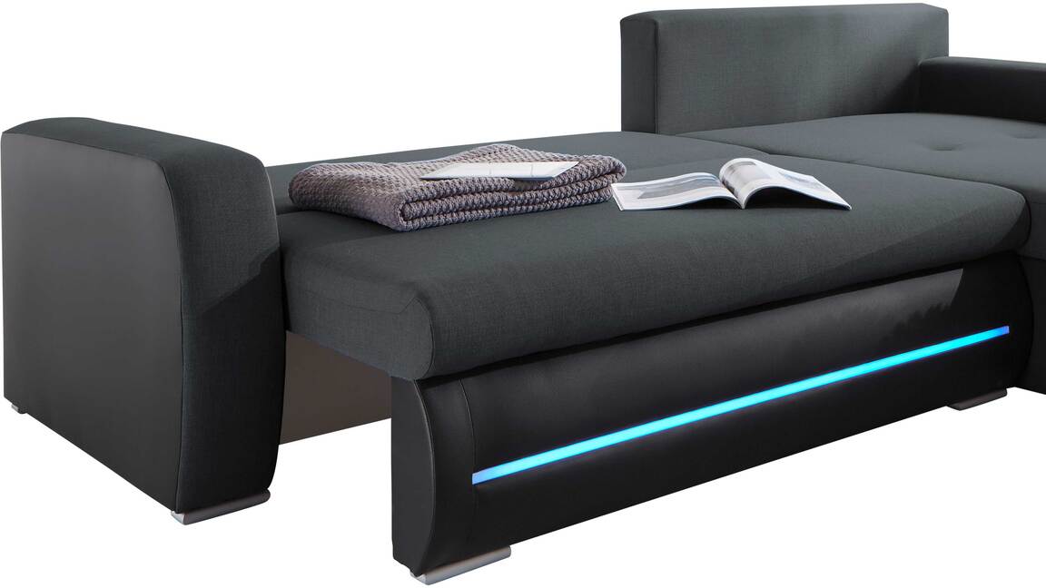 Ecksofa bzw. Eckcouch mit LED-Beleuchtung Ecksofa bzw. Eckcouch mit LED-Beleuchtung