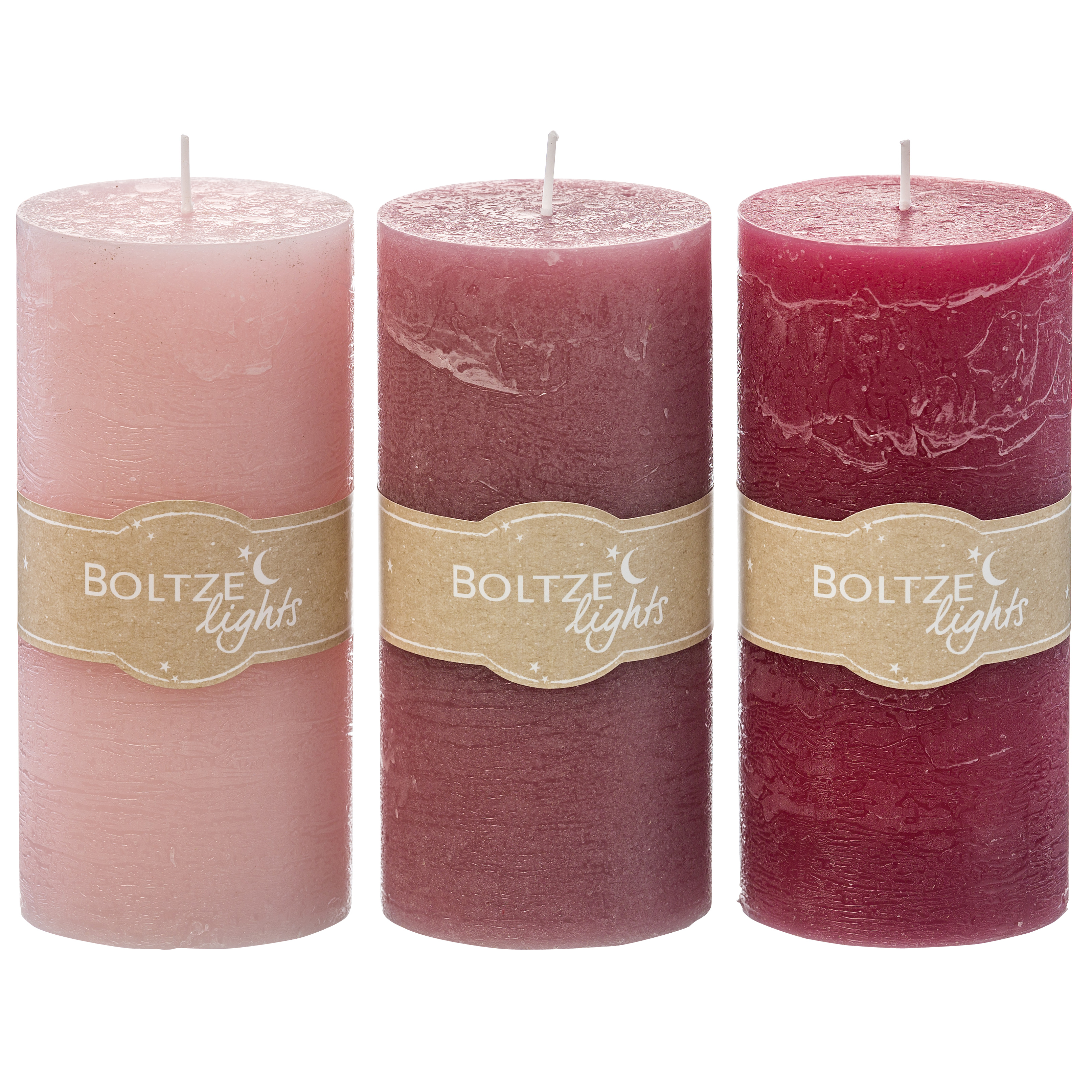 Boltze Kerzen-Set Rosi - rosa