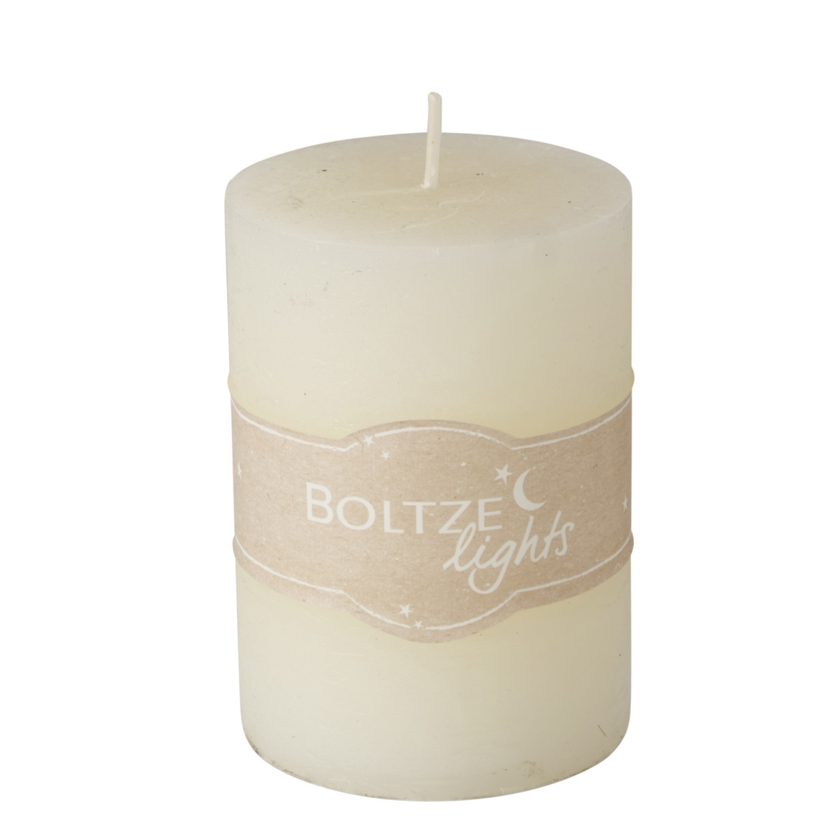 Boltze Stumpenkerze Rosi - Weiß