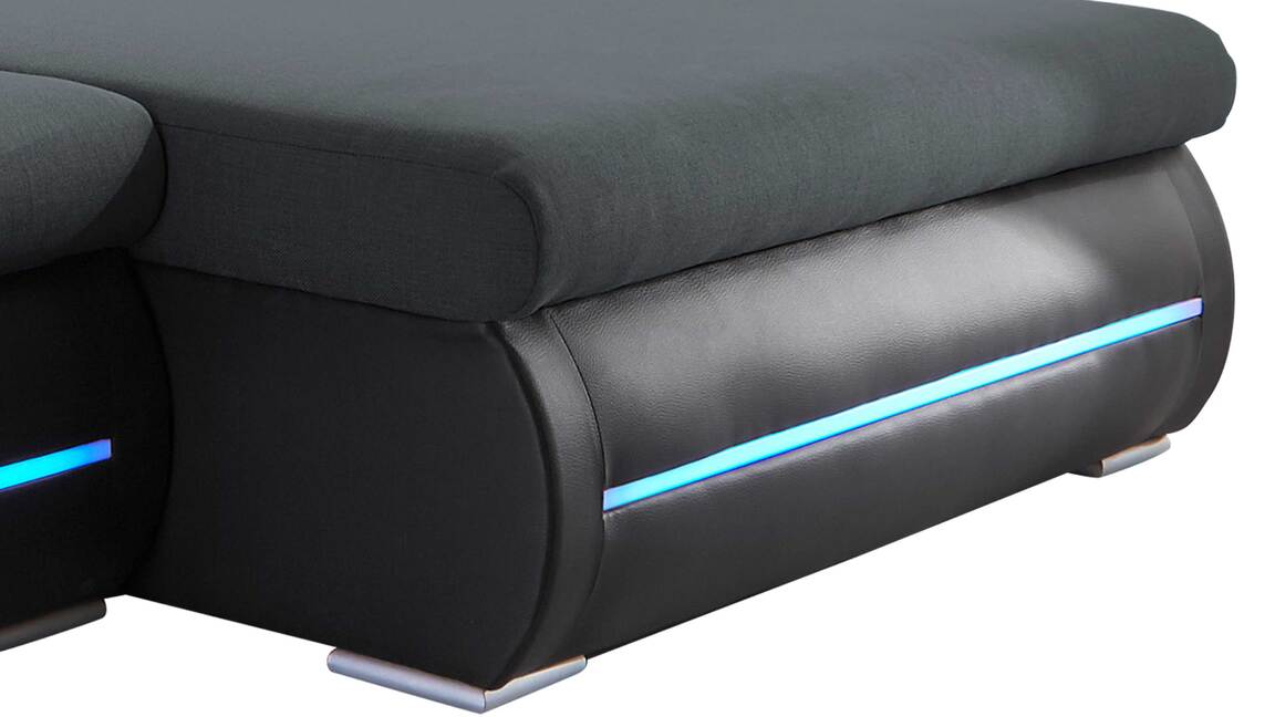 Ecksofa bzw. Eckcouch mit LED-Beleuchtung Ecksofa bzw. Eckcouch mit LED-Beleuchtung
