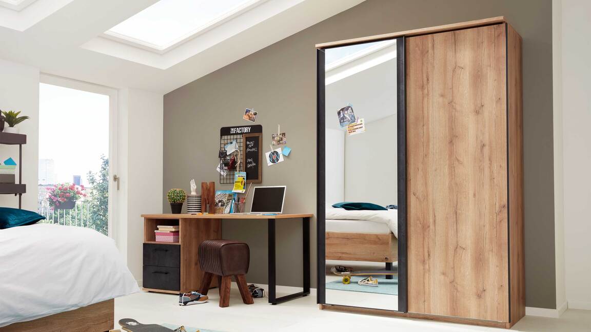 Interliving Jugendzimmer Serie 1701 - Schwebetürenschrank 6310.34