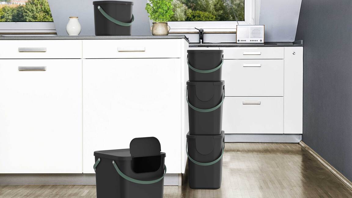 rotho modulares Recycling Müllsystem Albula
