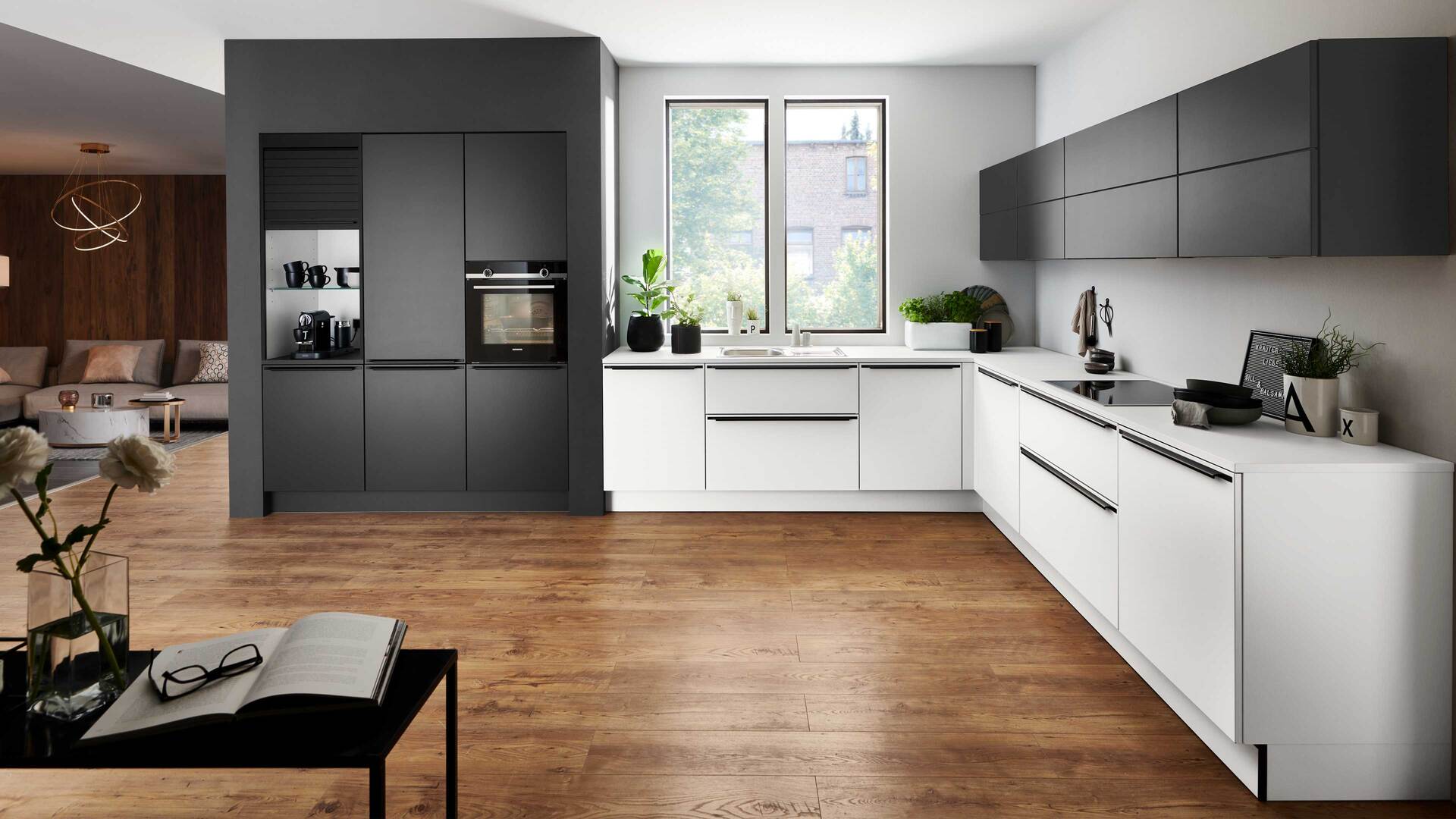 nolte® Einbauküche Soft Lack mit SIEMENS Einbaugeräten