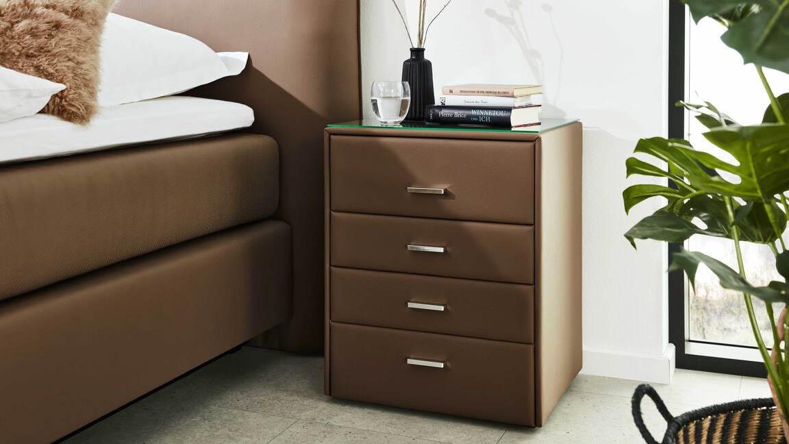 Interliving Boxspringbett Serie 1412 - Nachtkommode Typ 47