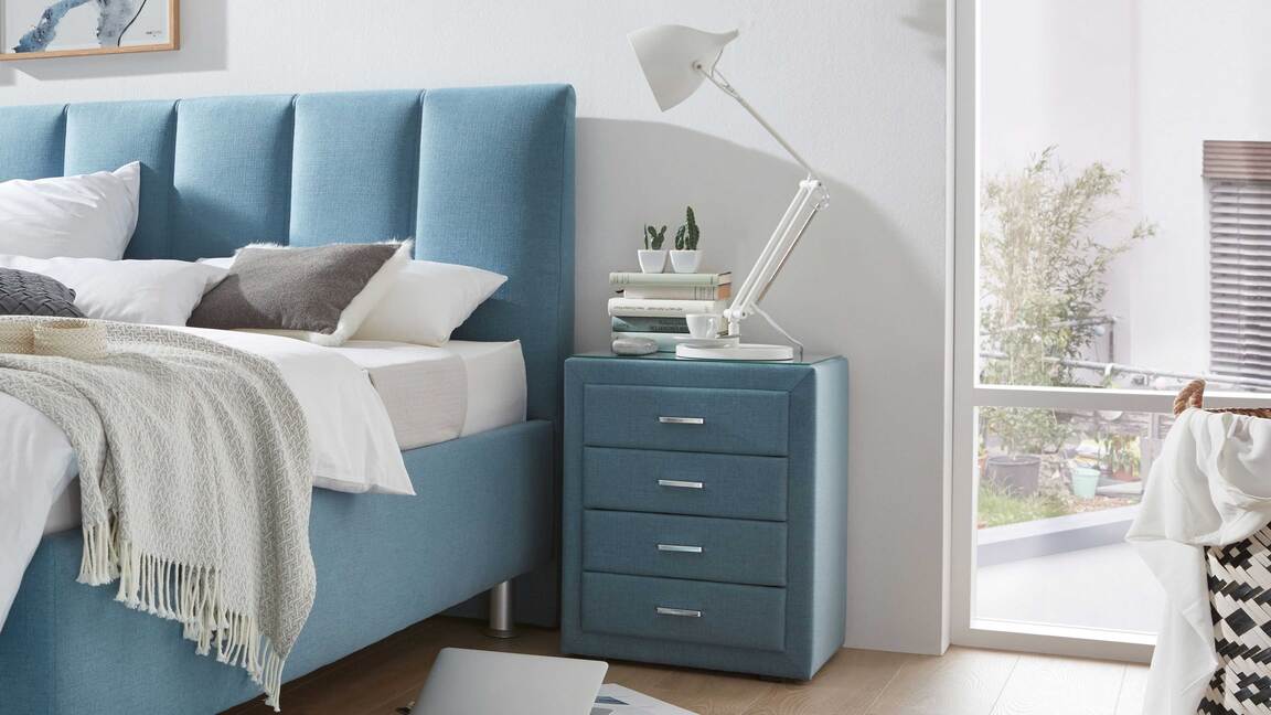 Interliving Polsterbett Serie 1411 – Nachtkommode 43