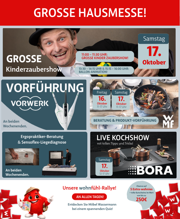 Große Hausmesse bei Möbel Wassermann