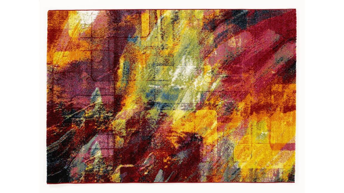Moderner Webteppich Happiness New Brush