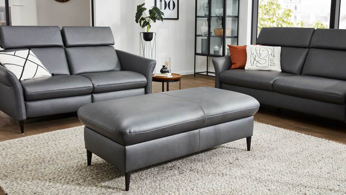 Interliving Sofa Serie 4357 - Hocker  XXL Ho